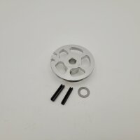 Shift cable pulley BGM made by JPP, aluminum CNC Lambretta LI (Series 3 from 1966 onwards), LIS (from 1966 onwards), SX, GP, DL - silver anodized