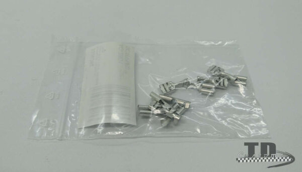 Kabelschuh Flachsteckh&uuml;lse 6,3mm &Oslash;=0,5-1,0mm&sup2; DIN 46340 10stk.