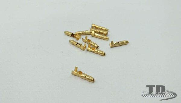 Spade -Rundstecker 4mm &Oslash; = 0,5-1,0mm&sup2;- 10 stk.