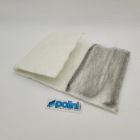 Exhaust insulation wool POLINI white with steel wool -...