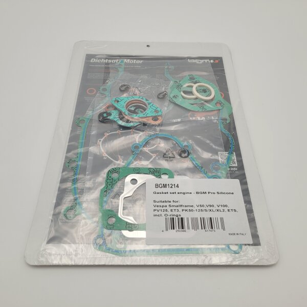 Gasket set engine -BGM Pro silicone Vespa Small Frame, incl. O-rings