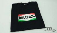 T-Shirt Dellorto neues Logo Gr&ouml;&szlig;e L - schwarz