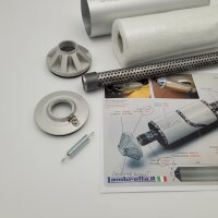 Endschalld&auml;mpfer -TARGATWIN Aluminium Lambretta &Oslash;a=80mm