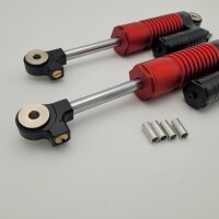 Front shock absorber Lambretta Targaline adjustable with reservoir - red