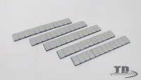Adhesive weights silver 12x5g 5 stripes