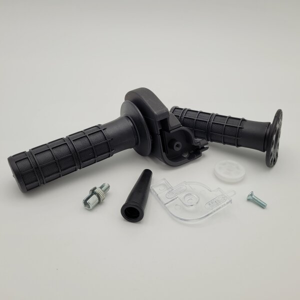 Quick throttle handle TOMMASELLI &Oslash;=22mm horizontal black/transparent