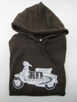 TD-Customs Lambretta hoodie size L - brown