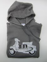 TD-Customs Lambretta Kapuzenpullover Gr&ouml;&szlig;e L - grau