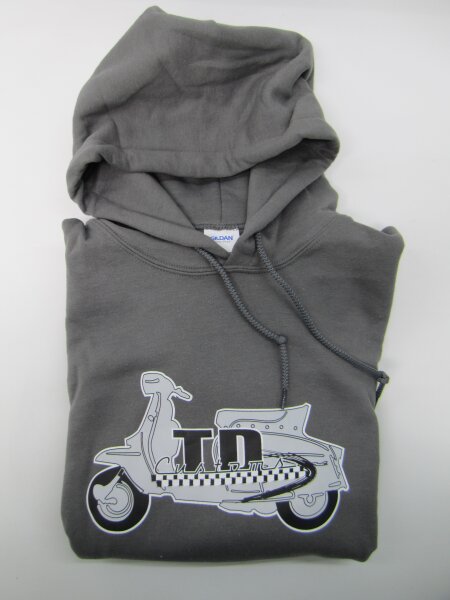 TD-Customs Lambretta Kapuzenpullover Gr&ouml;&szlig;e XL - grau