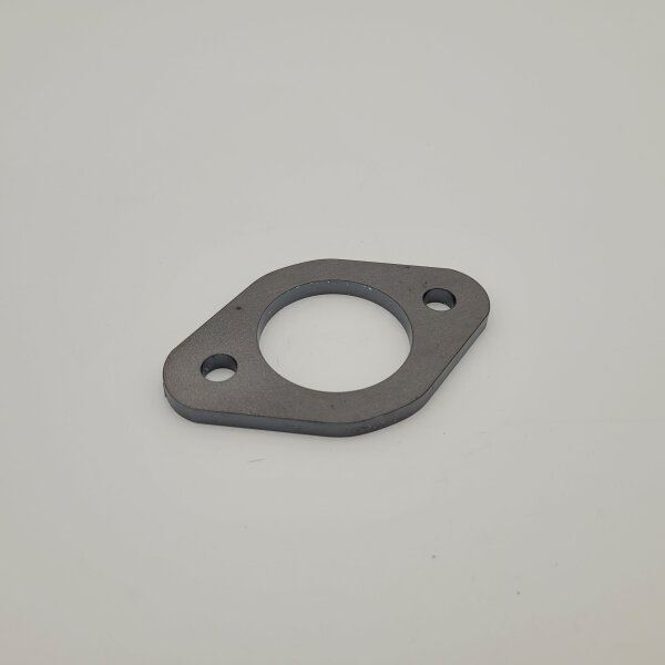 Lambretta universal outlet flange Di=39mm/hole spacing=61mm/t=5mm - bright steel