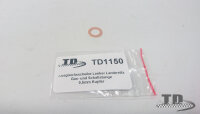Ausgleichsscheibe Gas- und Schaltwelle TD Lambretta St&auml;rke 0,5mm Kupfer