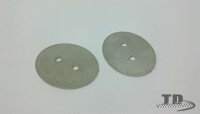Blank closure plates for Vespa oil tank hole on the frame