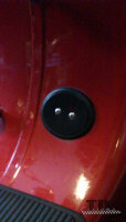 Blank closure plates for Vespa oil tank hole on the frame