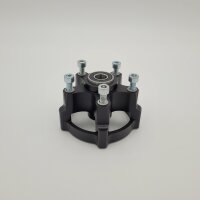 Wheel hub PLC, front aluminum CNC - black for PLC adapter...