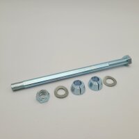 Engine bolt set including nuts and cone for engine...