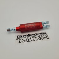 Cable splitter aluminum 1 to 2 cables Lambretta TARGATWIN 250, 275, 275R - red anodized