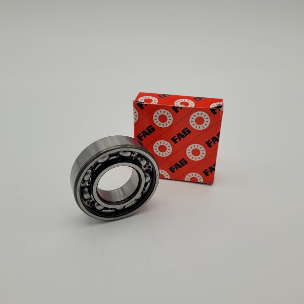 Ball bearing FAG 6205-C (25x52x15mm) for crankshaft in Quattrini engine housing C1/C200, alternator and clutch side Vespa PK, V50, PV125, ET3) TARGATWIN