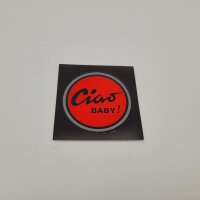 Piaggio CIAO sticker &quot;Ciao Baby!&quot; - red