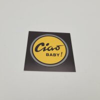 Piaggio CIAO sticker &quot;Ciao Baby!&quot; - yellow