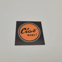 Piaggio CIAO sticker &quot;Ciao Baby!&quot; - orange