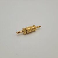 Quick disconnect coupling 6 mm fuel hose/petrol hose - brass