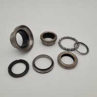 Steering head bearing set top/bottom UNI Auto for models with chrome ring - 7 pieces