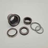 Steering head bearing set top/bottom UNI Auto for models without chrome ring - 6 pieces