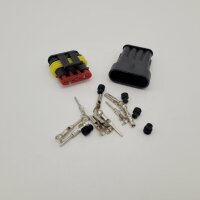 Connector set for wiring harness BGM type series 060 AM SpecialSeal, 0.85-1.25mm&sup2;, waterproof - 4 plug contacts