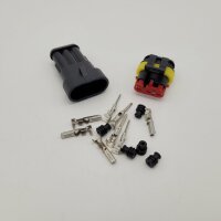 Connector set for wiring harness BGM type series 060 AM SpecialSeal, 0.85-1.25mm&sup2;, waterproof - 3 plug contacts