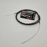 Universal cable &Oslash;=1.2mm x 2500mm, sleeve=2200mm, nipple &Oslash;=3.0mm x 3mm used as throttle cable - braided PE - black