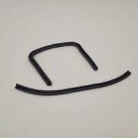 Rubber set bridge piece/frame/leg shield OEM Lambretta GP, DL - black