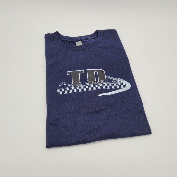 T-Shirt TD Customs blue size L