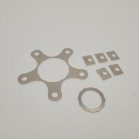 Spacer-Set Felge/Bremstrommeladapter Vespa Aluminium 1.0mm