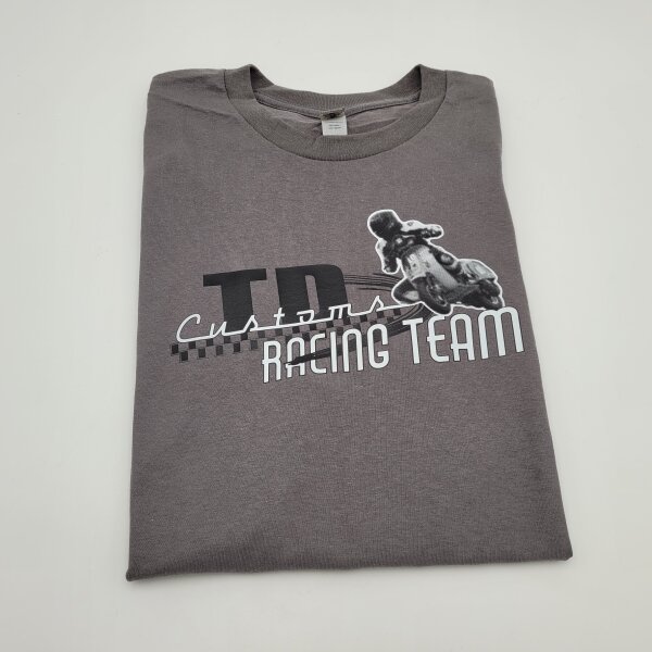 T-Shirt &quot;TD-Customs Racing Team&quot; (Vespa) Gr&ouml;&szlig;e M - grau