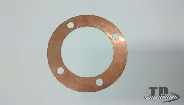 Spacer Cylinder Head TD Lambretta Smallblock 0,5mm Copper Di = 65mm
