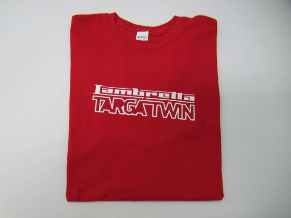 T-shirt Lambretta Targa Twin size L - red