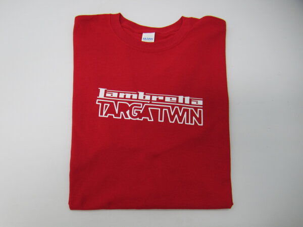 T-shirt Lambretta Targa Twin size M - red